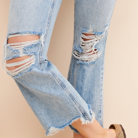 Rare* BDG by Urban Outfitters Wilco Destroyed Crop Jean - Picture 2 of 7